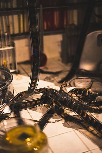film tape on floor